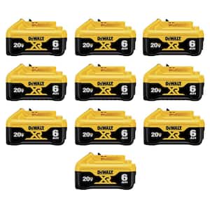 20V MAX XR Premium Lithium-Ion 6.0Ah Battery Pack (10-Pack)