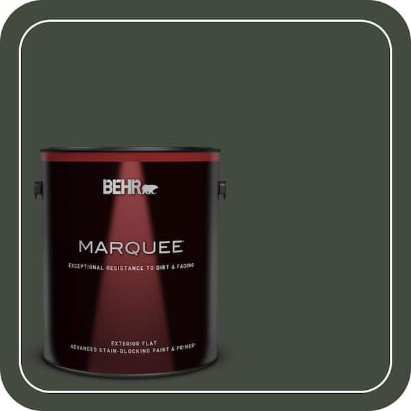 BEHR MARQUEE 1 gal. #BXC-12 Deep Forest Flat Exterior Paint & Primer