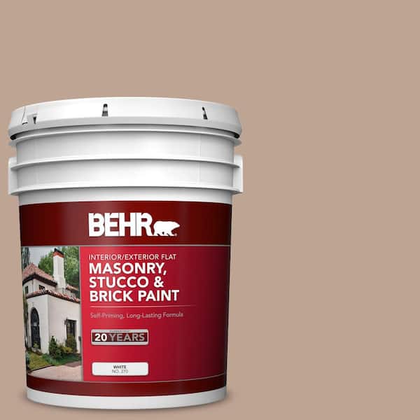 5 gal. #700D-4 Brown Teepee Flat Interior/Exterior Masonry, Stucco and Brick Paint