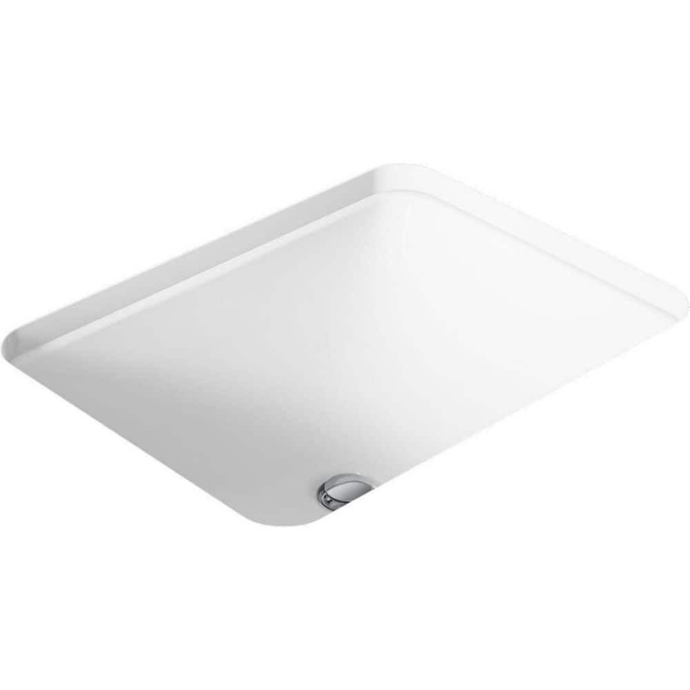 20.25 in. Undermount Rectangular Bathroom Sink with Overflow Drain in White Vitreous China price history on PriceWatchPro