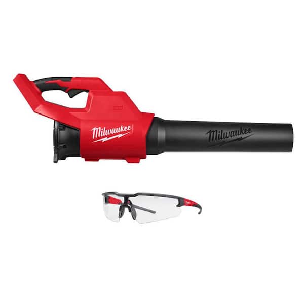 M18 Brushless120 MPH 450 CFM 18V Cordless Battery Leaf Blower (Tool-Only) w/ Clear Safety Glasses Anti-Scratch Lenses