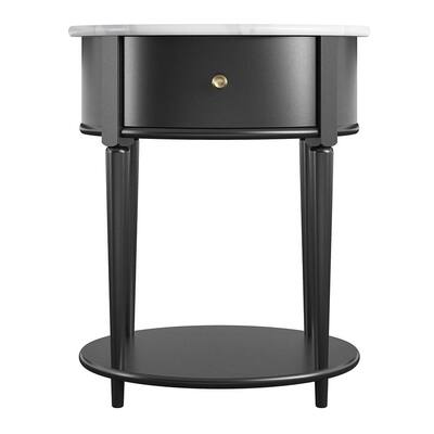 Tall Above 25 In End Tables Accent The Home Depot Tall Above 25 In End Tables, Off White Round Nightstand