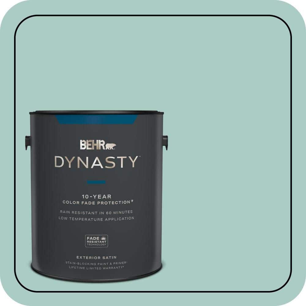 1 gal. #M440-3 Baby Aqua Satin Enamel Exterior Stain-Blocking Paint & Primer price history on PriceWatchPro