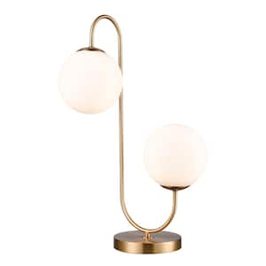 Seaboard 22 in. Aged Brass Table Lamp