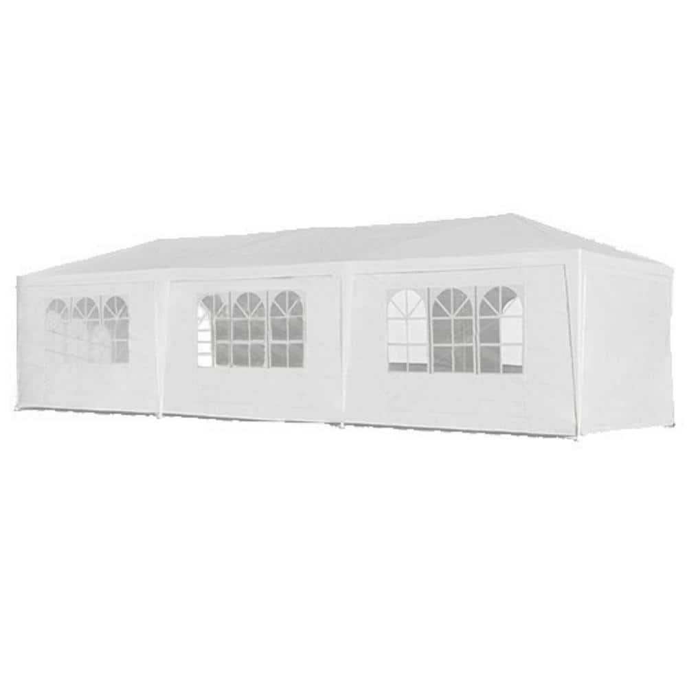 Tidoin 30 ft. x 10 ft. Wedding Party Canopy Outdoor Portable Gazebo