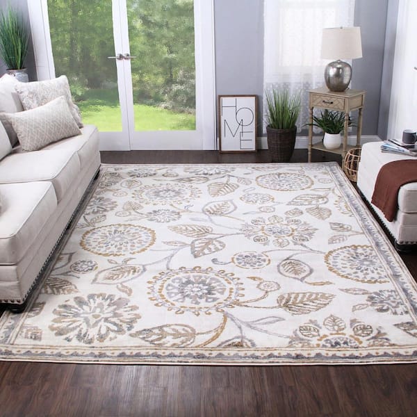 Superior Lille Traditional Floral Indoor Area Rug, 8x10 ft