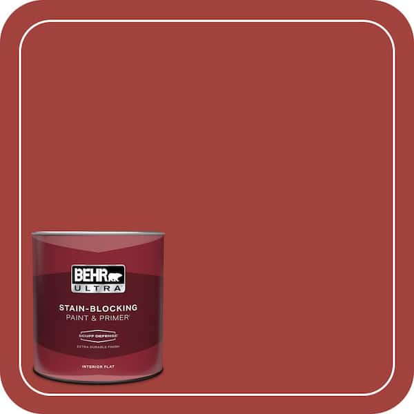 BEHR ULTRA 1 qt. Home Decorators Collection #HDC-SM16-12 Tomato Slices Extra Durable Flat Interior Paint & Primer