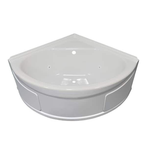 Lyons Industries Sea Wave 4 ft. Whirlpool Tub with Center Drain in White