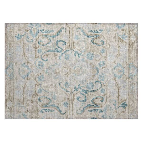 Chantille Machine Washable Indoor/Outdoor Abstract ACN3159 Linen 3 ft. x 4 ft. Area Rug