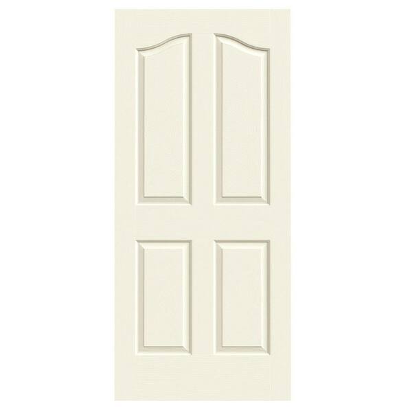 JELD-WEN 36 in. x 80 in. Provincial Vanilla Painted Textured Molded Composite MDF Interior Door Slab