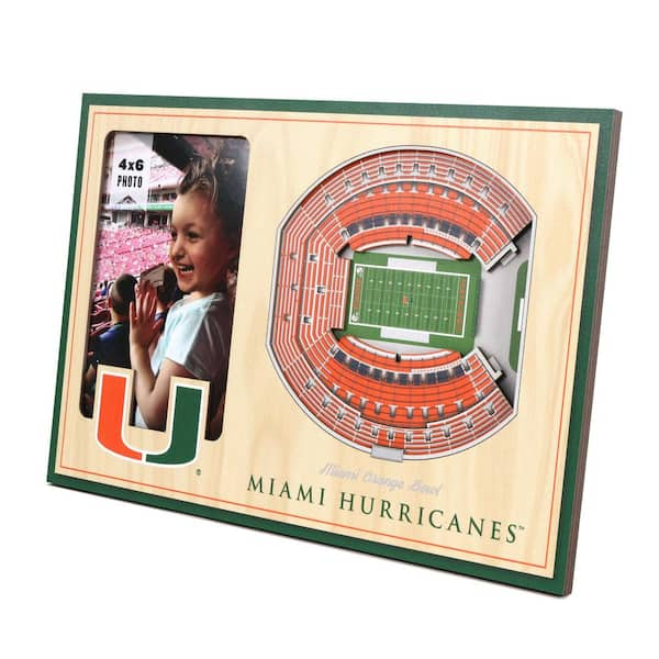 YouTheFan NCAA Miami Hurricanes 3D StadiumView Picture Frame - Hard Rock  Stadium 8492840 - The Home Depot