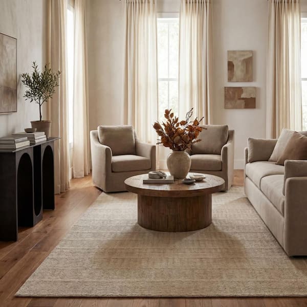 Isolara Bohemian Chevron Area Beige 5 ft. x 8 ft. Indoor Area Rug