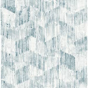 Demi Teal Distressed Strippable Non Woven Wallpaper