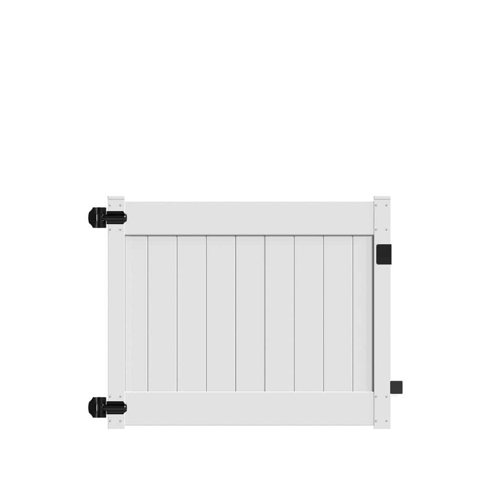 Linden 5 ft. W x 4 ft. H White Vinyl Un-Assembled Fence Gate price history on PriceWatchPro