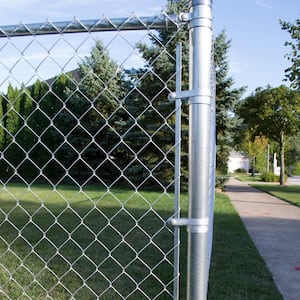 Chain Link Fence 70 in. Galvanized Steel Tension Bar