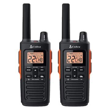 38-Mile-Range Waterproof 2-Way Radio, 2 Pack