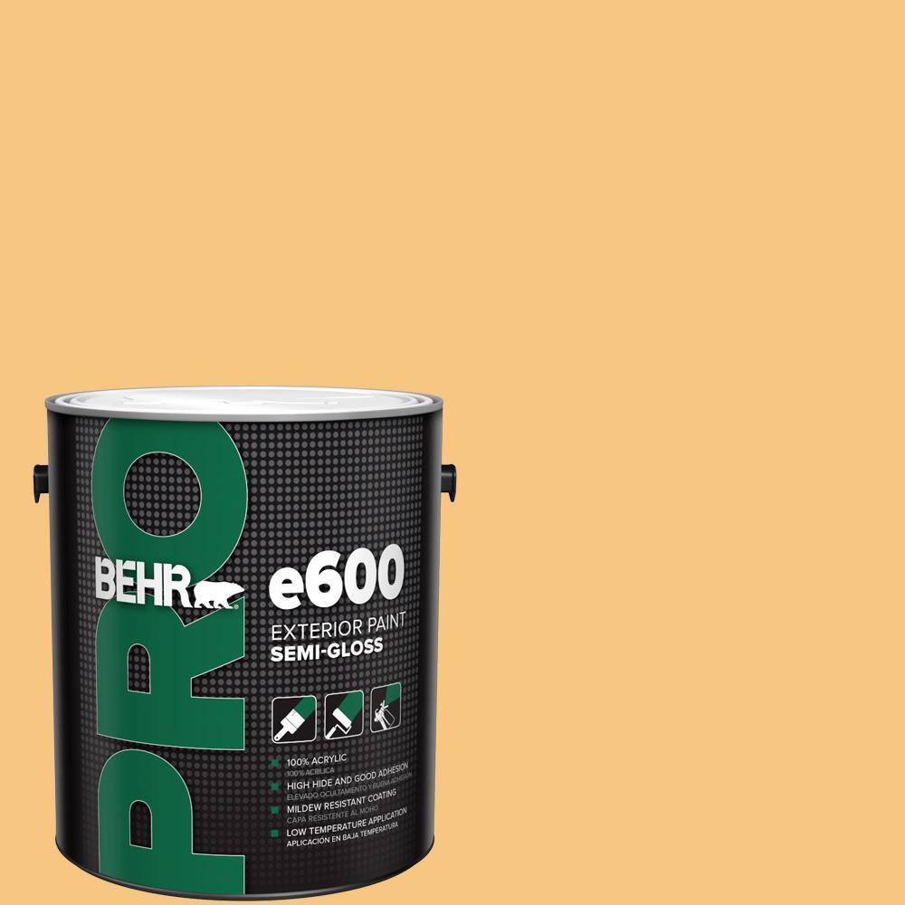 BEHR PRO 1 gal. PPU607 Jackfruit SemiGloss Exterior Paint PR67001
