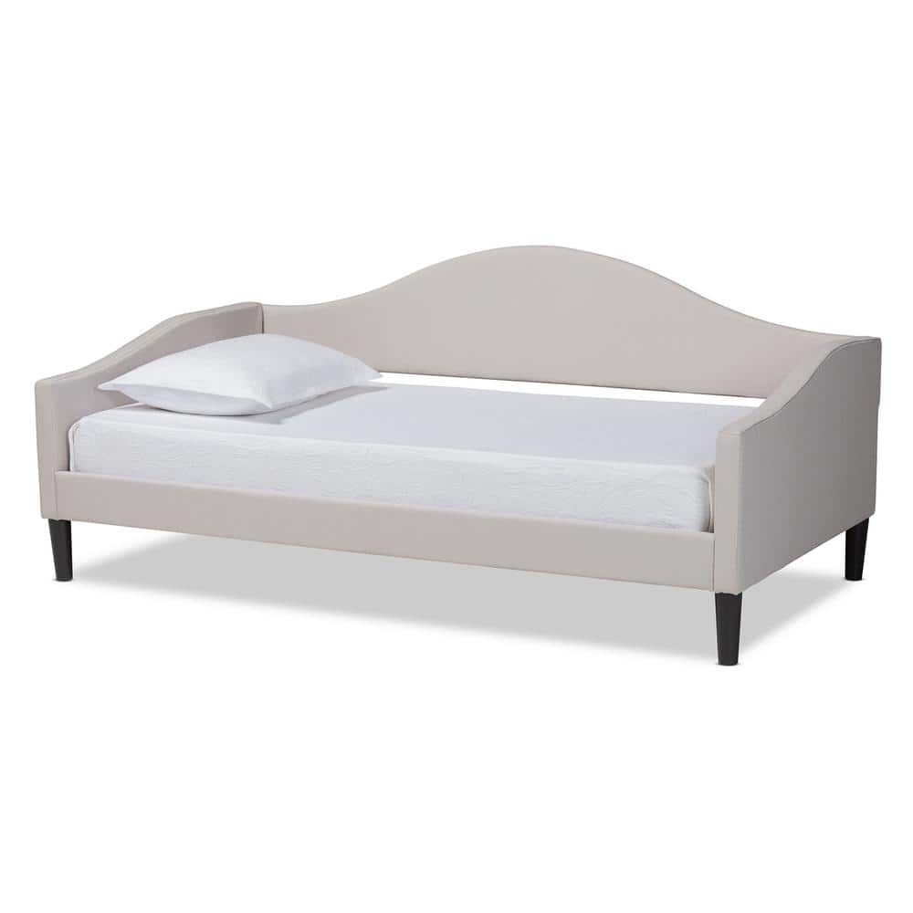 Baxton Studio Milligan Beige and Dark Brown Full Daybed