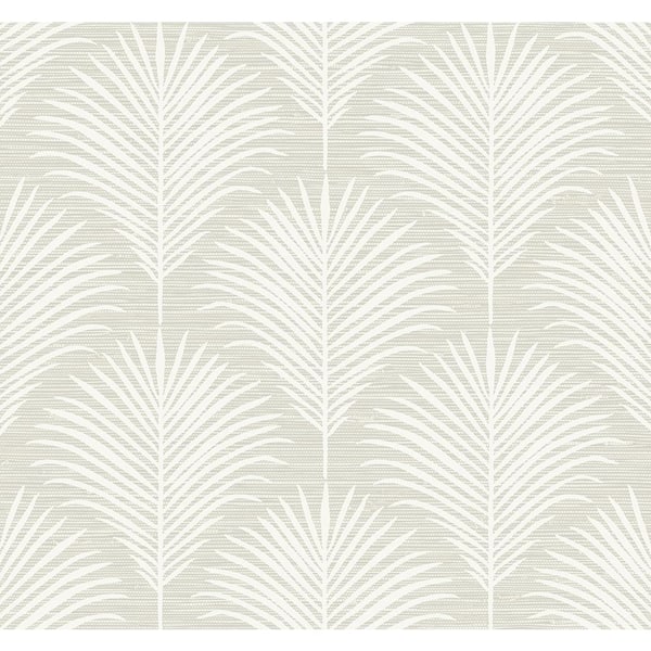 NextWall Sea Salt Grassland Palm Vinyl Peel and Stick Wallpaper Roll ...