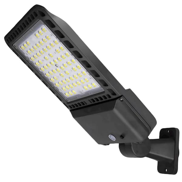 1500-Watt Equivalent Integrated LED Bronze Dusk to Dawn Arm Mount 39000Lm Parking Lot Light, 5000K LED Outdoor Lighting