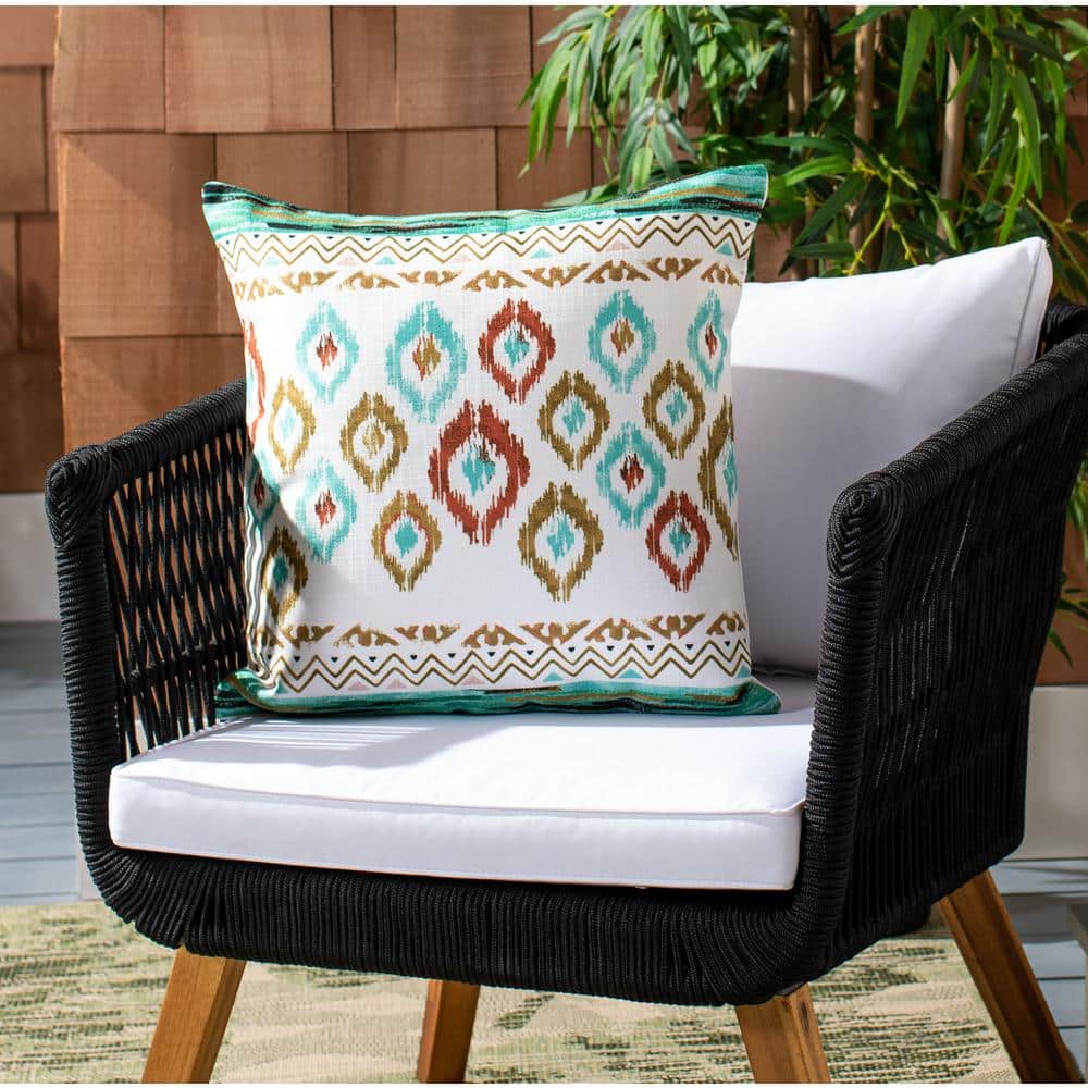 Abela Multicolor Ikat Indoor/Outdoor Throw Pillow