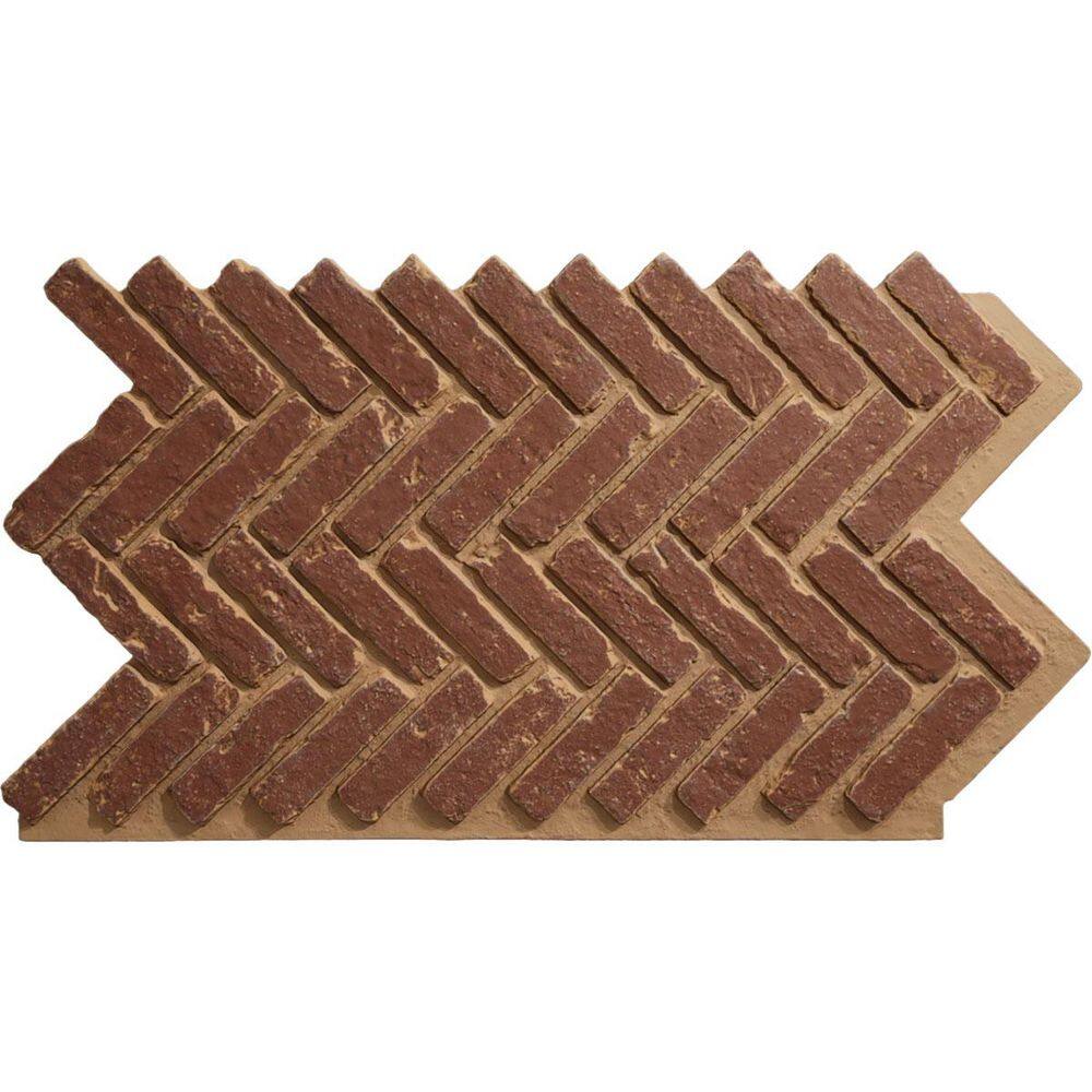 "EverStone Herringbone Faux Brick Panel, 46 1/2""W x 25 1/4""H x 1""D, Cabernet Color" price history on PriceWatchPro