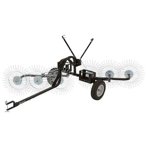 55 in. Steel Tow Behind Acreage Rake with Pin Style Hitch
