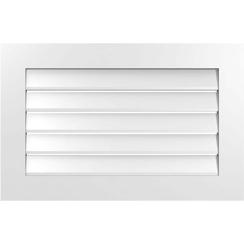 34 in. x 22 in. Vertical Surface Mount PVC Gable Vent: Functional with Standard Frame price history on PriceWatchPro