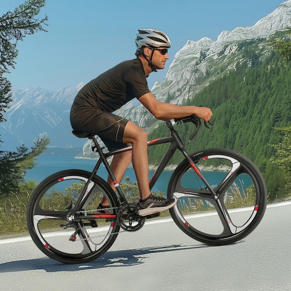 SKYSHALO Road Bike, 14 Speeds Drivetrain City Commuter Road