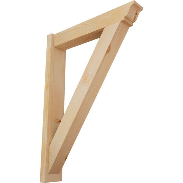 Ekena Millwork 6 in. x 42 in. x 30 in. Douglas Fir Traditional Rough Sawn Outlooker