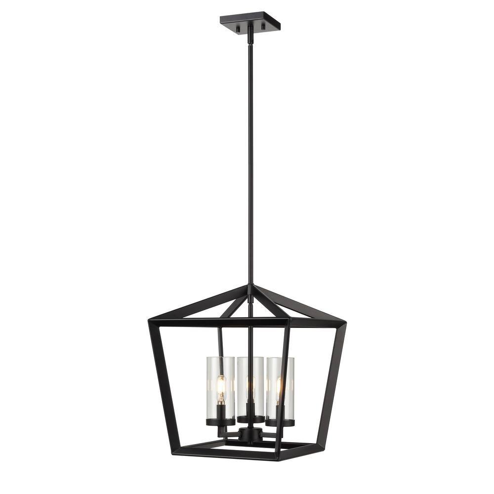 Innovations Colchester 100 Watt 3 Light Matte Black Shaded Pendant innovations-colchester-100-watt-3-light-matte-black-shaded-pendant