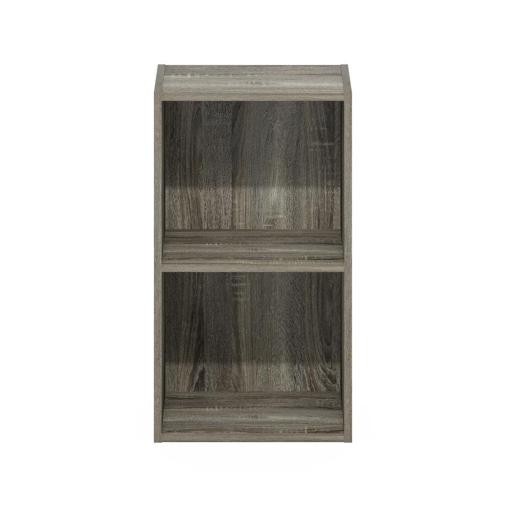 Minimalist White Wood Cube Display Shelf, 12x26 in