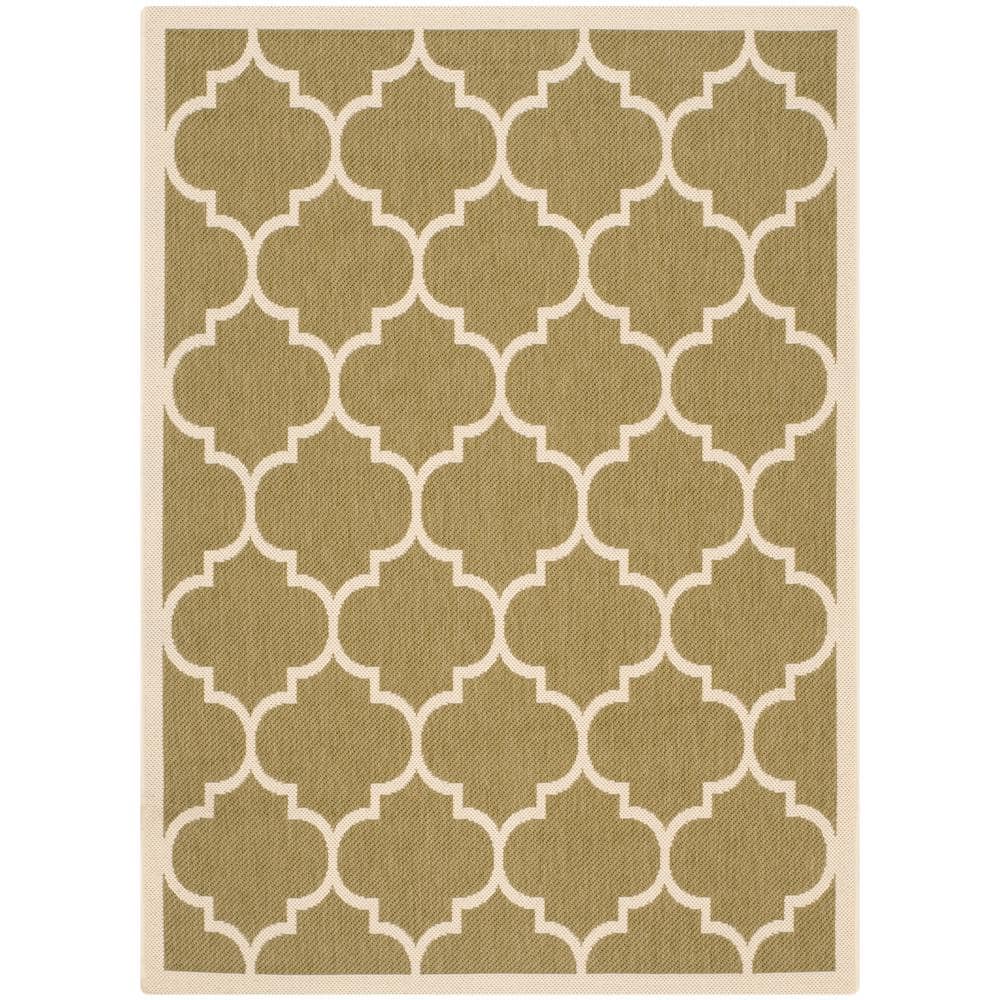 Courtyard Green/Beige 4 ft. x 6 ft. Geometric Indoor/Outdoor Patio  Area Rug price history on PriceWatchPro