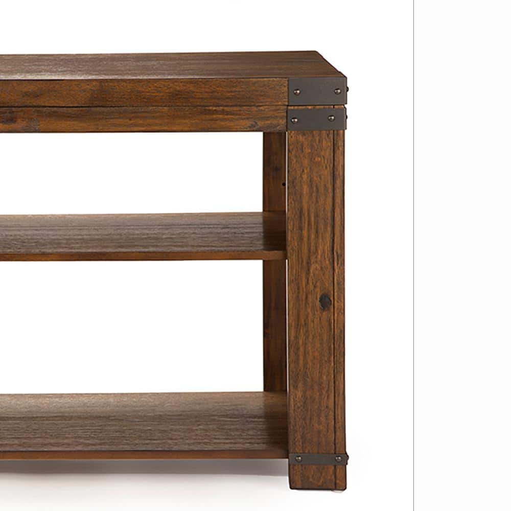Arusha Medium Cherry Solid Wood Console Table with Storage