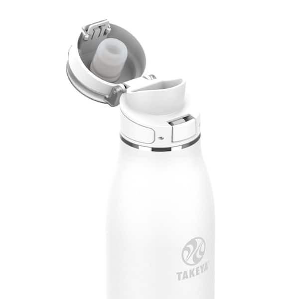 Takeya 17oz Insulated Stainless Steel Travel Mug with Flip-Lock Spout Lid-  Blush