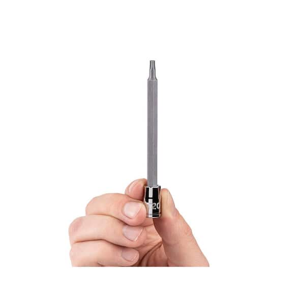 TEKTON 1/4 in. Drive x T20 Long Torx Bit Socket SHB04320 - The