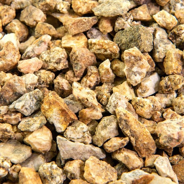 Southwest Boulder & Stone 0.25 cu. ft. 3/8 in. Mojave Gold Bagged Landscape Rock and Pebble for Gardening, Landscaping, Driveways and Walkways