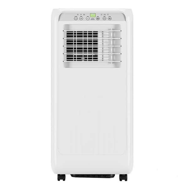 Garvee 10,000 BTU ASHRAE Portable Air Conditioner Cools 450 sq. ft. with Dehumidifier, Timer and Remote in White