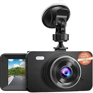 3 in. Screen Dual Dash Cam with Front Rear Camera Parking Monitor G-Sensor Motion Detection Loop Recording