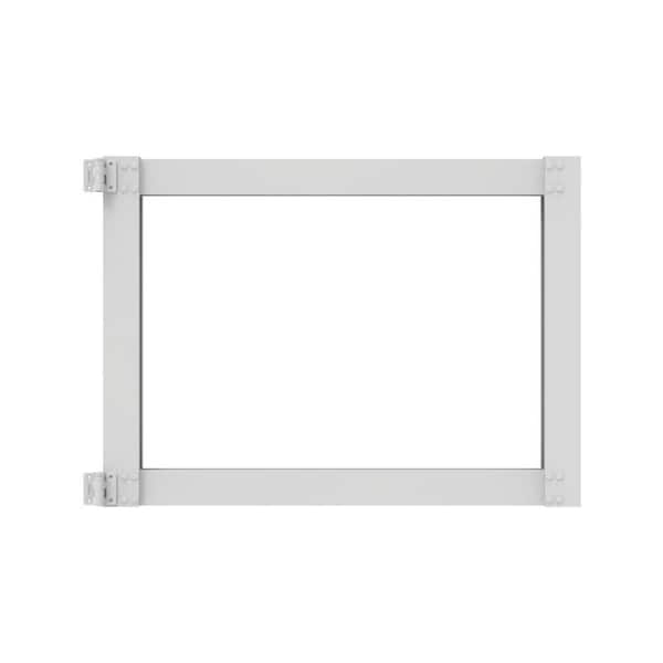 Barrette Outdoor Living 36 in. White Aluminum Privacy Rail Gate Kit
