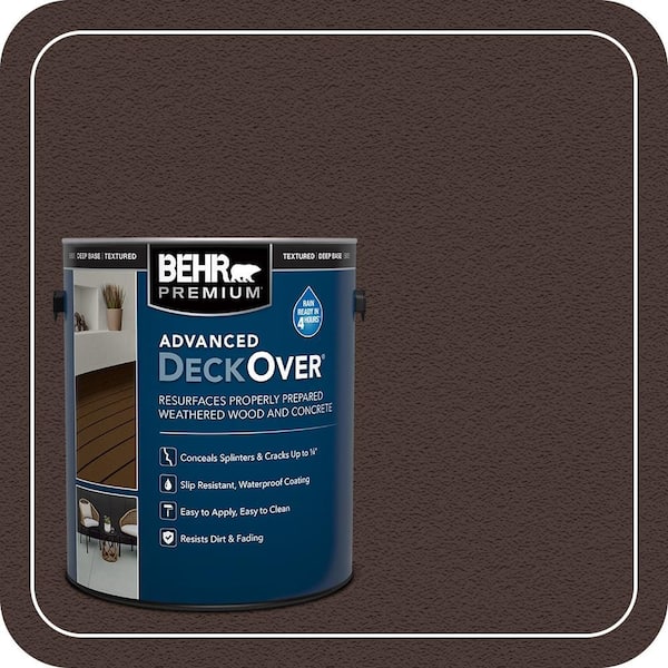 1 gal. #PFC-25 Dark Walnut Textured Solid Color Exterior Wood and Concrete Coating