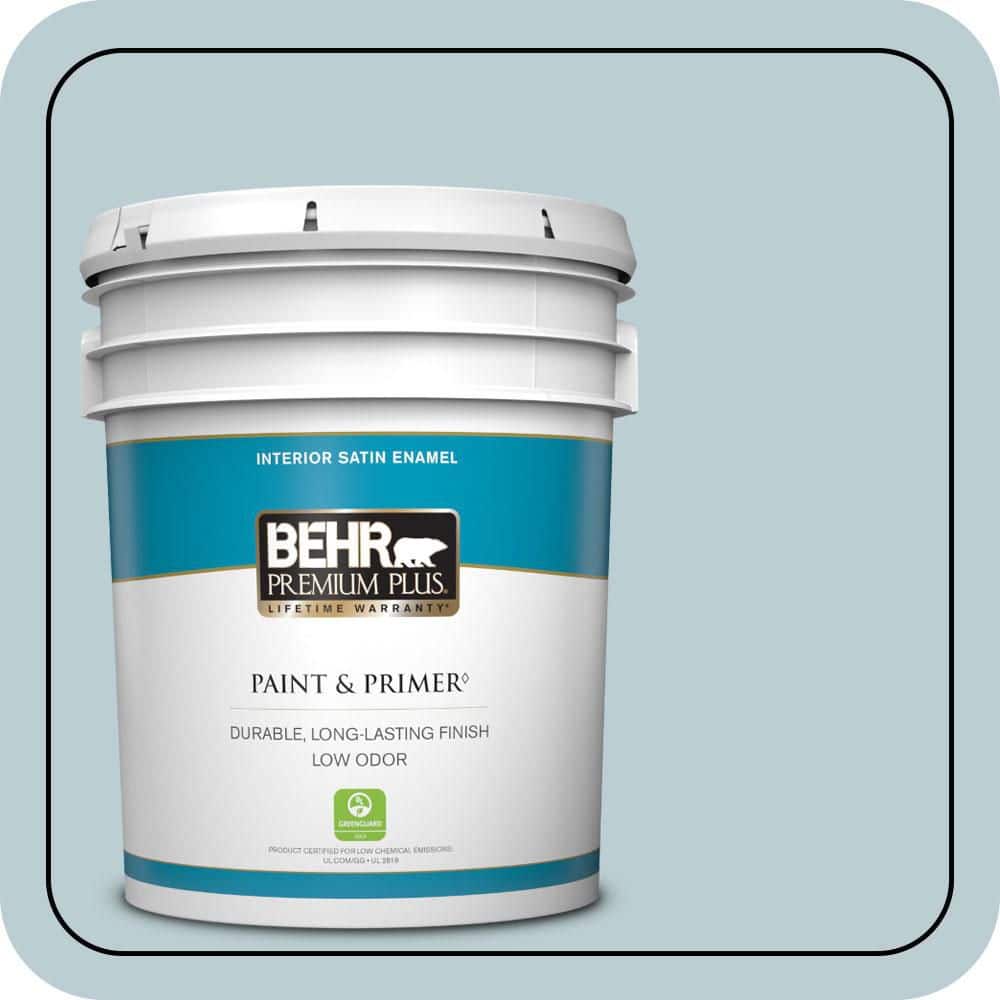 5 gal. #540E-2 Cloudy Day Satin Enamel Low Odor Interior Paint & Primer price history on PriceWatchPro