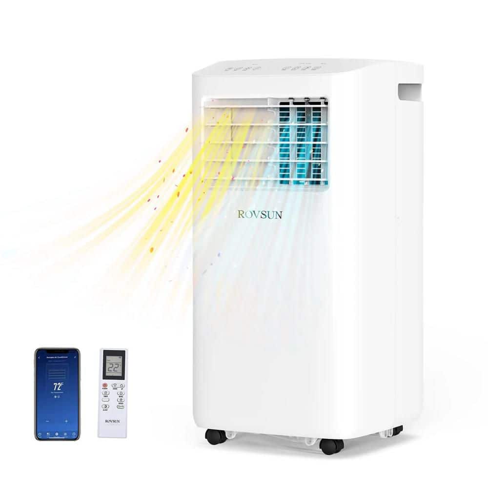 7100 BTU (DOE) WIFI Portable Air Conditioner Cools 350 sq. ft. with Heater and Dehumidifier with Remote in White price history on PriceWatchPro