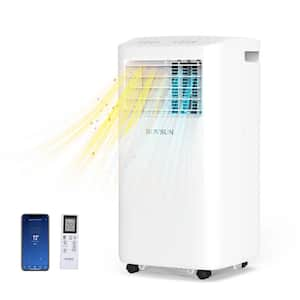 7100 BTU (DOE) WIFI Portable Air Conditioner Cools 350 sq. ft. with Heater and Dehumidifier with Remote in White