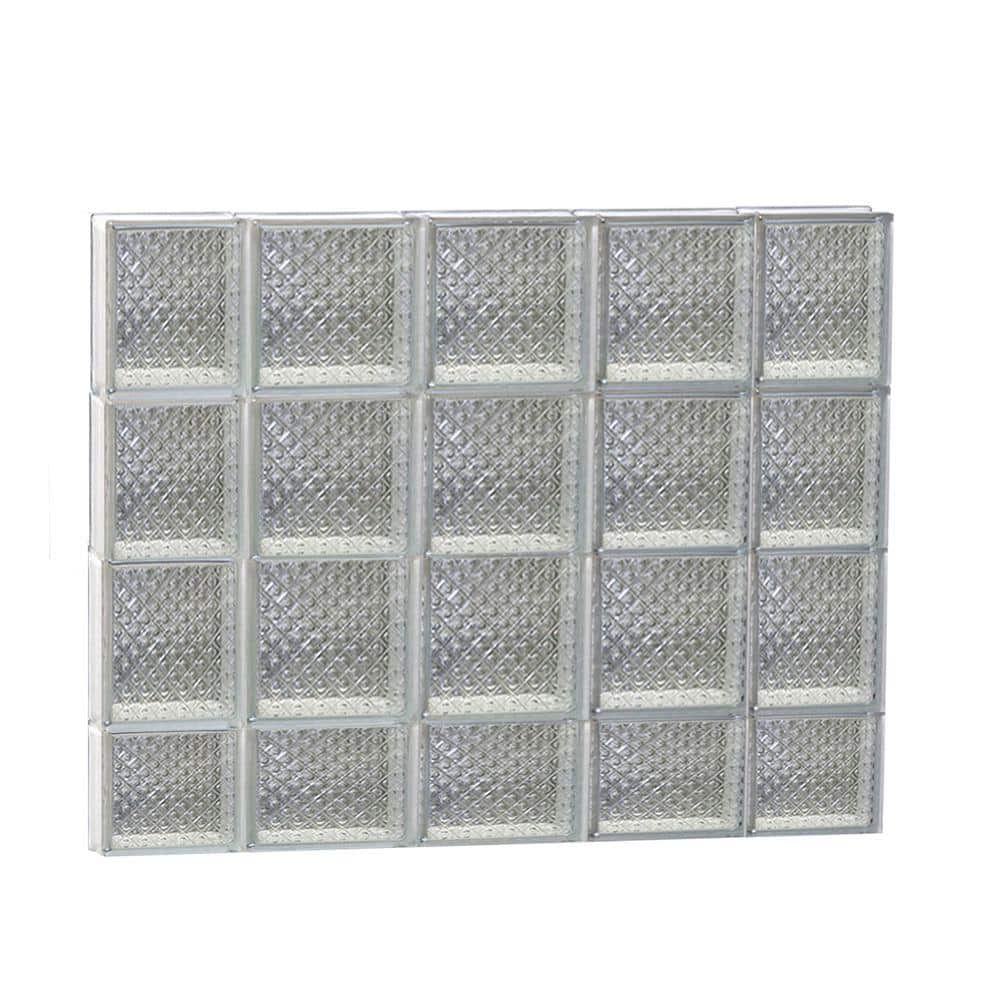 34.75 in. x 29 in. x 3.125 in. Frameless Diamond Pattern Non-Vented Glass Block Window price history on PriceWatchPro