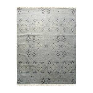 Gray 8 ft. x 10 ft. Hand-Knotted Wool Classic Fresh Rug Area Rug