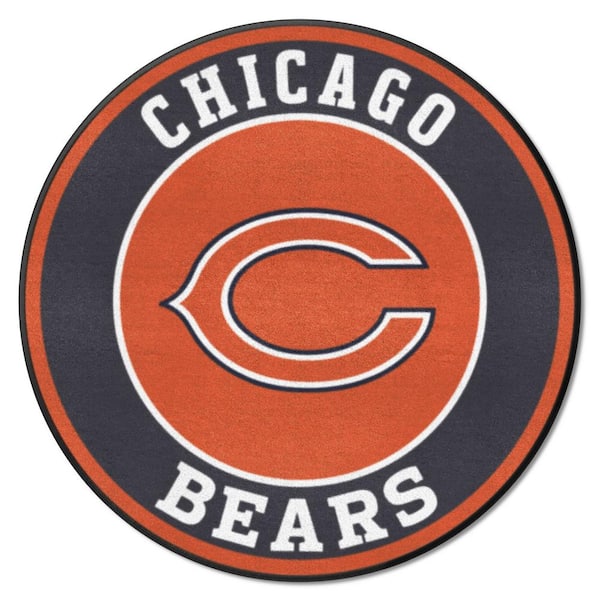 Chicago Bears Orange Roundel Rug - 27in. Diameter