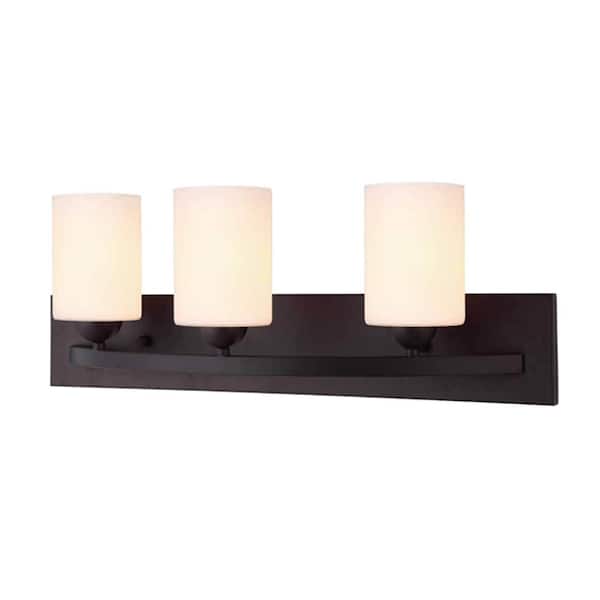 Hampton 3-Light Oil Rubbed Bronze Bath Light