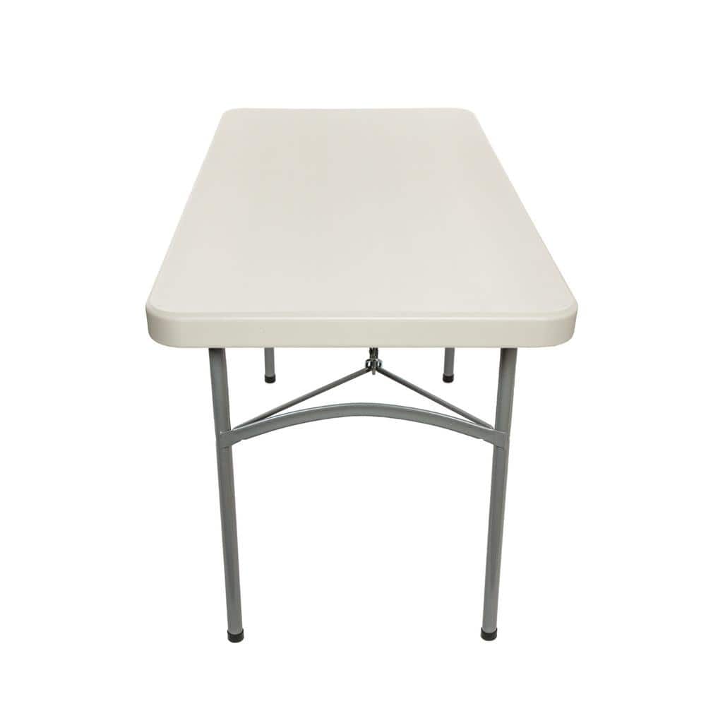 Baldwin 48'' Grey Plastic and Steel Folding Table
