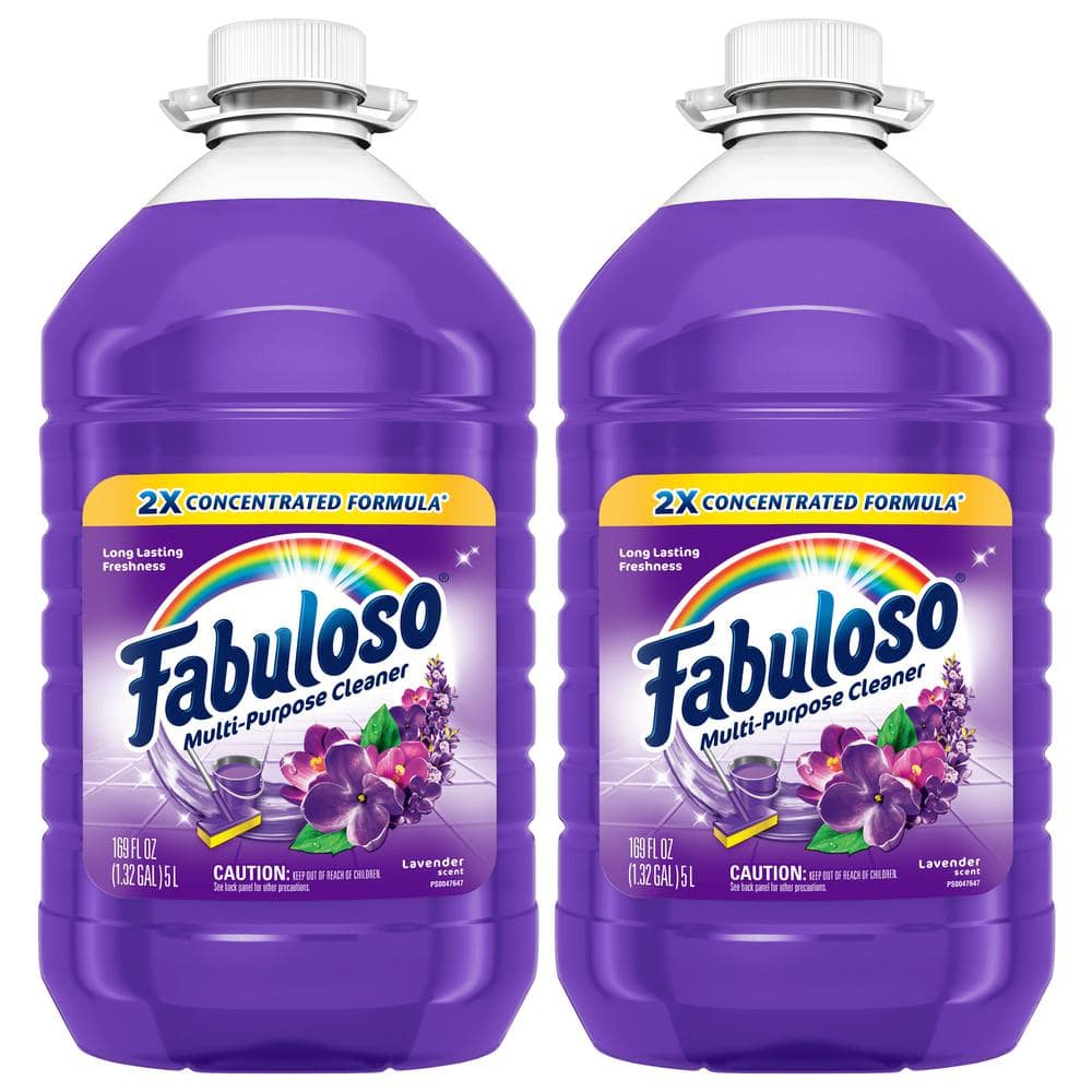 Fabuloso 169 oz. Lavender 2X Concentrated All Purpose Cleaner and Floor Cleaner (2-Pack) 61037882 - The Home Depot